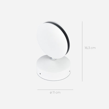 Dual-Beam Rotating Wall Light Fixture with Adjustable 360° Swivel Head for Living Room Bedroom Hallway Accent Illumination