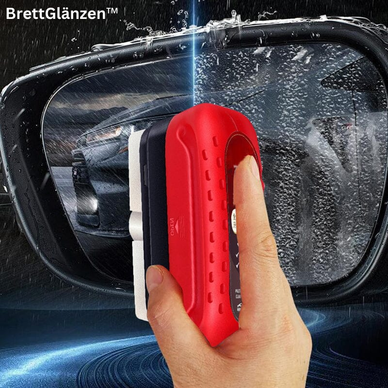 Rain-Repellent Glass Coating Kit for Car Windshields, Home Windows & Mirrors – Water Beading Formula with Built-In Applicator
