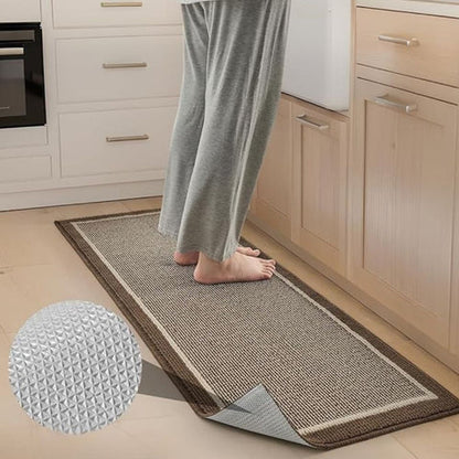 Strata Elegance Kitchen Mat - Cushioned Anti-Fatigue, Durable Polypropylene