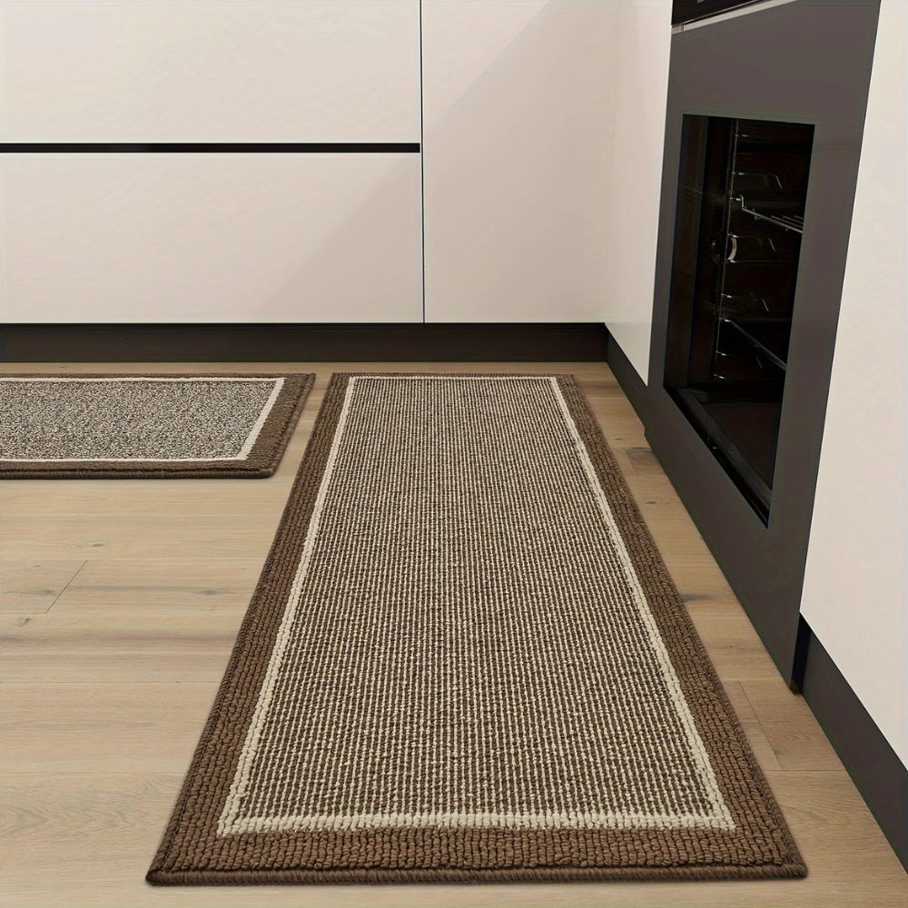 Anti-Fatigue Kitchen Runner Rug with Non-Slip Backing – Cushioned Floor Mat for Cooking & Standing – Polypropylene Hallway Runner