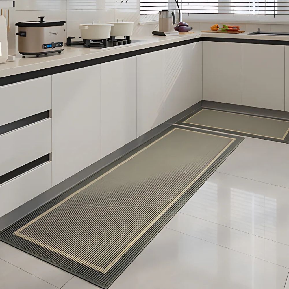 Anti-Fatigue Kitchen Runner Rug with Non-Slip Backing – Cushioned Floor Mat for Cooking & Standing – Polypropylene Hallway Runner