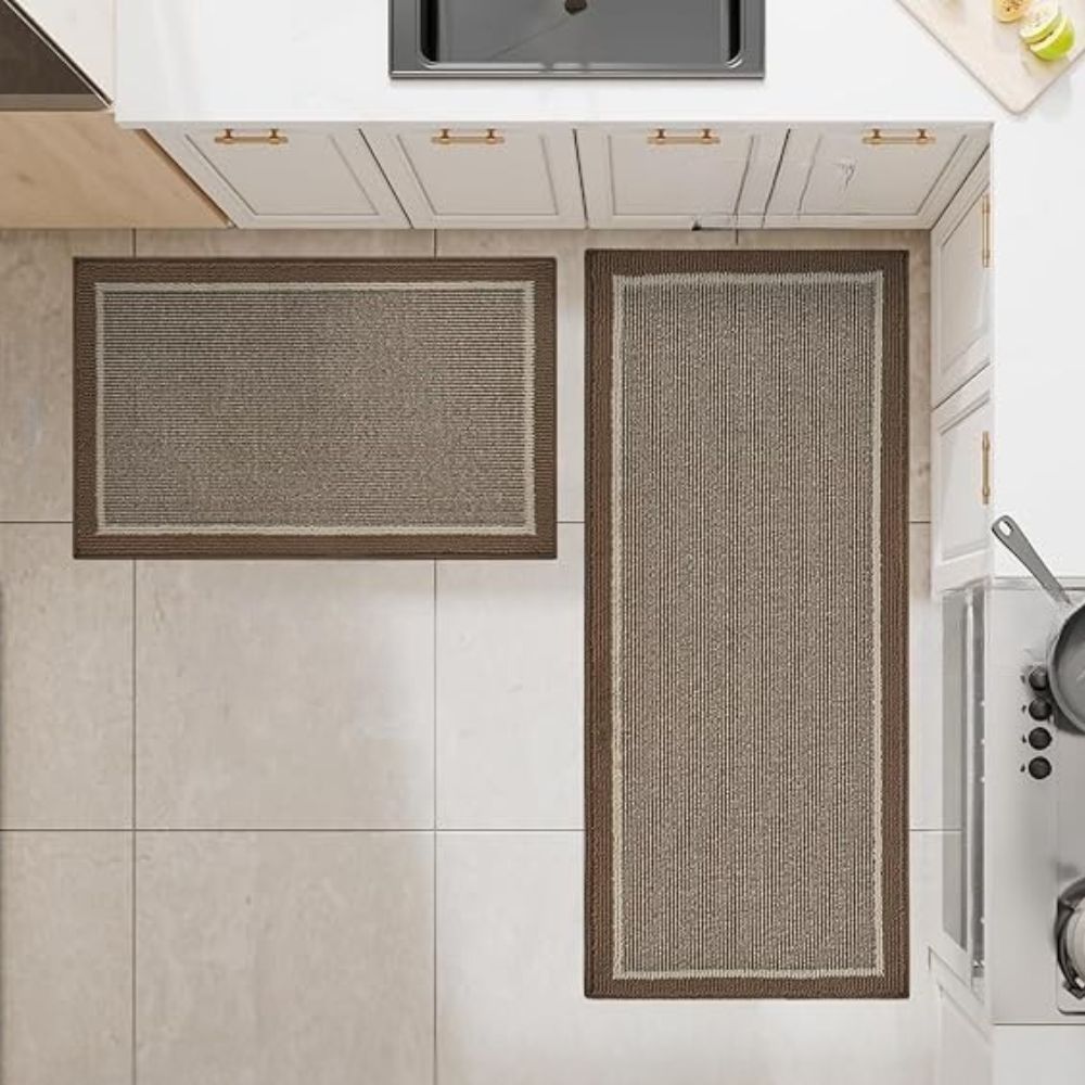 Anti-Fatigue Kitchen Runner Rug with Non-Slip Backing – Cushioned Floor Mat for Cooking & Standing – Polypropylene Hallway Runner