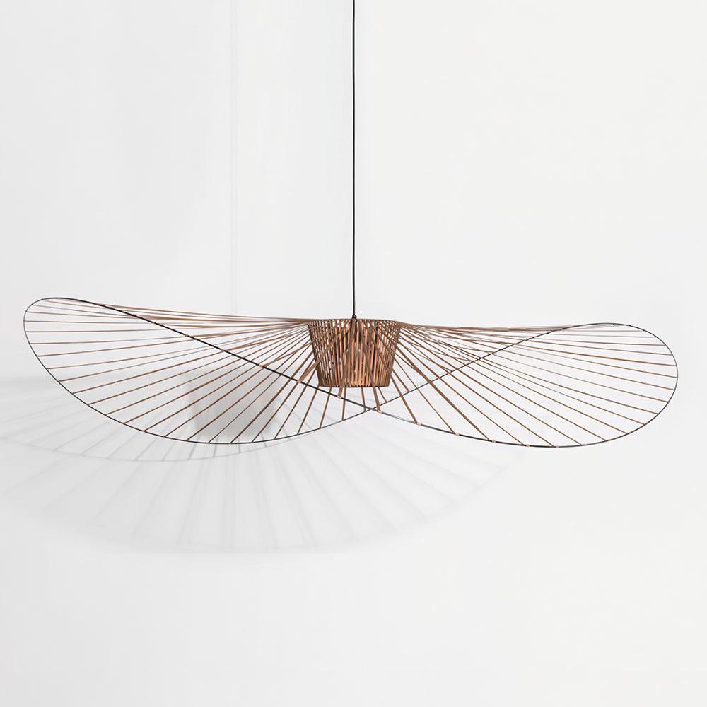 Oversized Woven Ceiling Fixture 47 in Black for Dining & Living Rooms Statement Lighting Above Tables Modern Handcrafted Fiber Shade