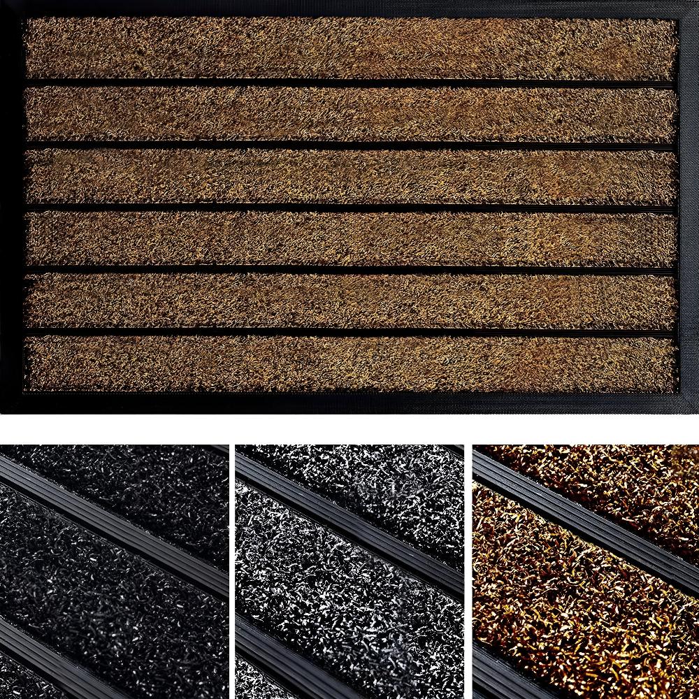 Strive Welcome Mat - Durable Rubber and Grass Fiber, Non-Slip