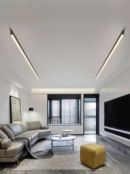 LED Flush Mount Fixture 24 Inch Aluminum Contemporary Overhead Light for Kitchen Dining Room Hallway Office Bedroom Energy-Saving Integrated