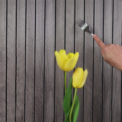 Stylish 3D PVC Wall Panels with Wood Texture | Self-Adhesive Design for Easy Home Upgrade
