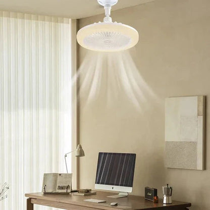 Stylish Flush Mount Ceiling Fan with Integrated LED Lights | Modern Design for Enhanced Home Comfort