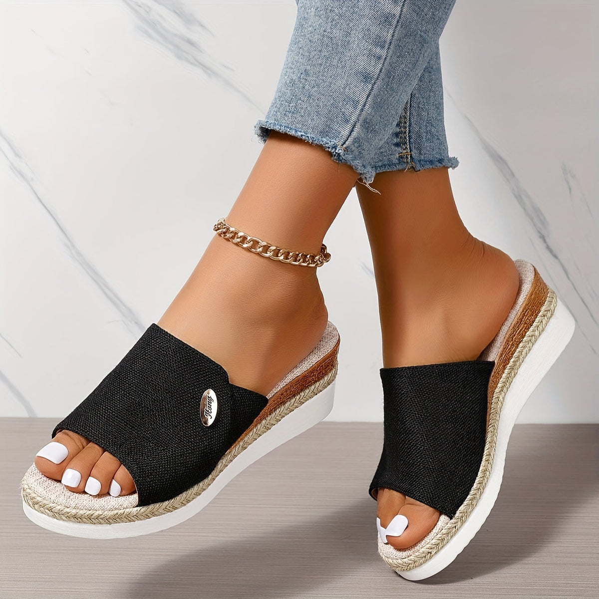 Ortekor Stylish Women's Platform Sandals with Lightweight Comfort | Open Design for All-Day Wear