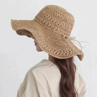 Ortekor Stylish Women's Sun Hat | Wide Brim Straw Design for Ultimate UV Protection