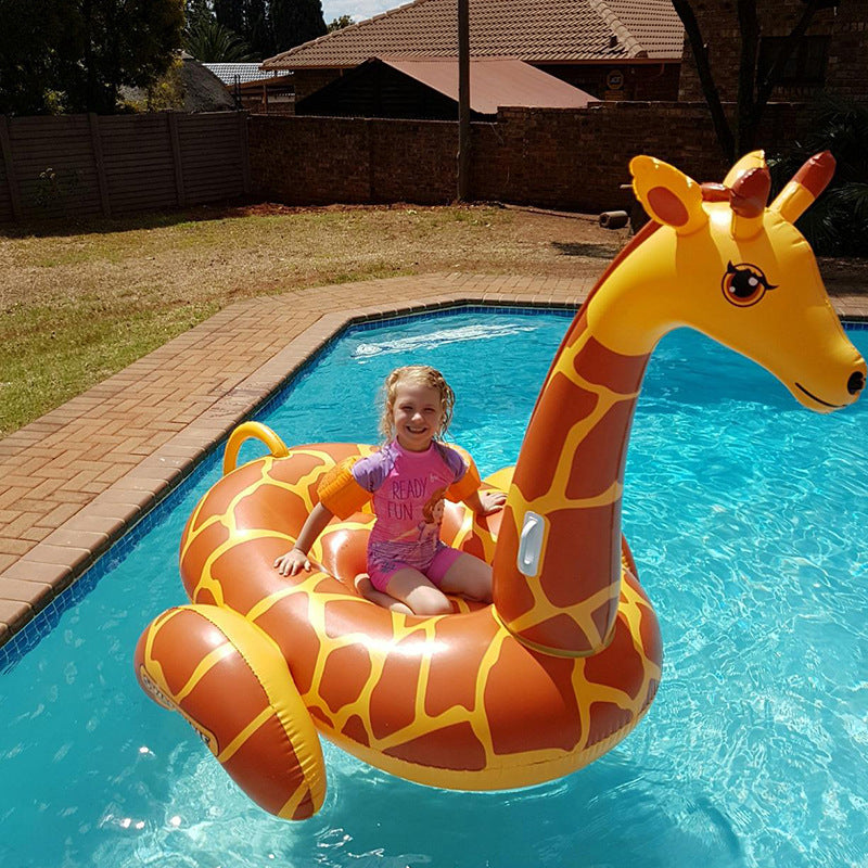 Ortekor Summer Fun | Unisex Inflatable Giraffe Pool Float with Durable PVC | Eye-Catching Design for Pool Adventures