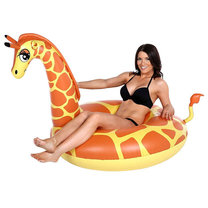 Ortekor Summer Fun | Unisex Inflatable Giraffe Pool Float with Durable PVC | Eye-Catching Design for Pool Adventures