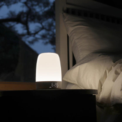 Sunrise Alarm Clock with Wake-Up Light, Adjustable Dimmable Colors, Nature Sounds