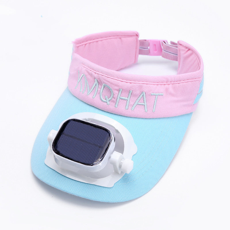 Sunshade Visor Hat | Solar-Powered Fan with Adjustable Speed | Perfect for Outdoor Activities