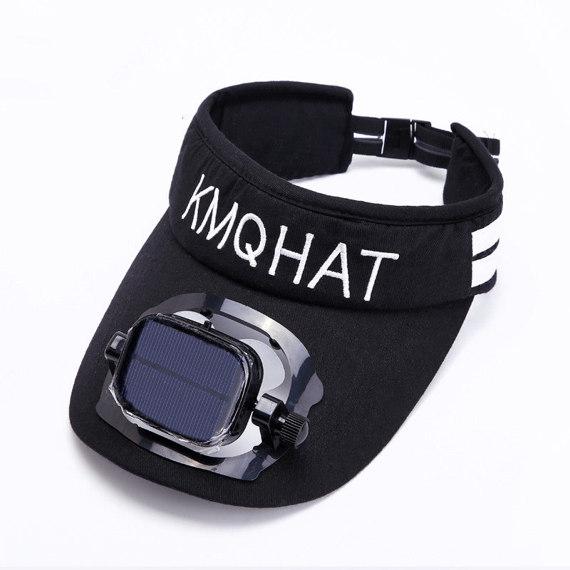 Ortekor Sunshade Visor Hat | Solar Powered Fan with Adjustable Speed for Ultimate Comfort