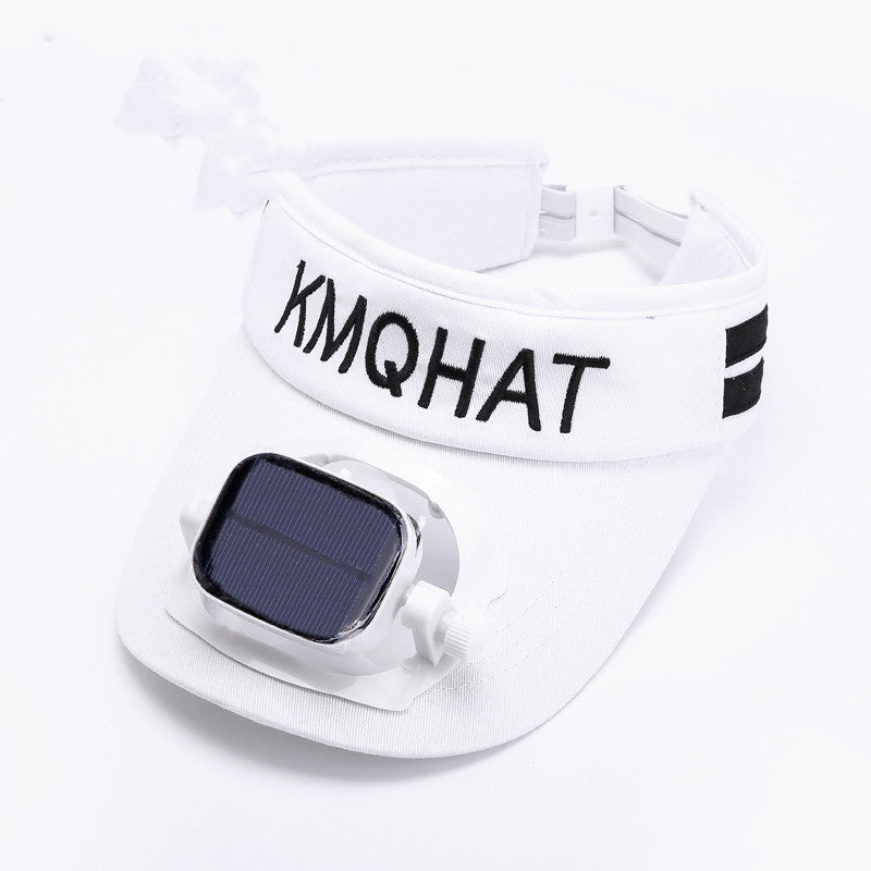 Ortekor Sunshade Visor Hat | Solar Powered Fan with Adjustable Speed for Ultimate Comfort