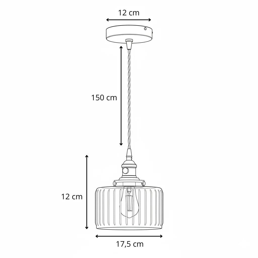 Glass Dome Drop Light E27 Socket Adjustable Cord 7-Inch Shade Textured Finish Kitchen Island Dining Area Copper Accent