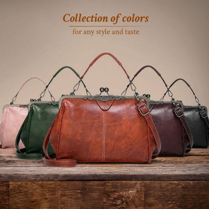 Classic Frame Clutch Purse for Women Evening Formal Dinner Party Shoulder Bag Small Vintage Style Metal Clasp Handbag