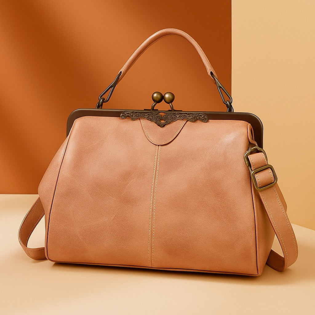 Classic Frame Clutch Purse for Women Evening Formal Dinner Party Shoulder Bag Small Vintage Style Metal Clasp Handbag