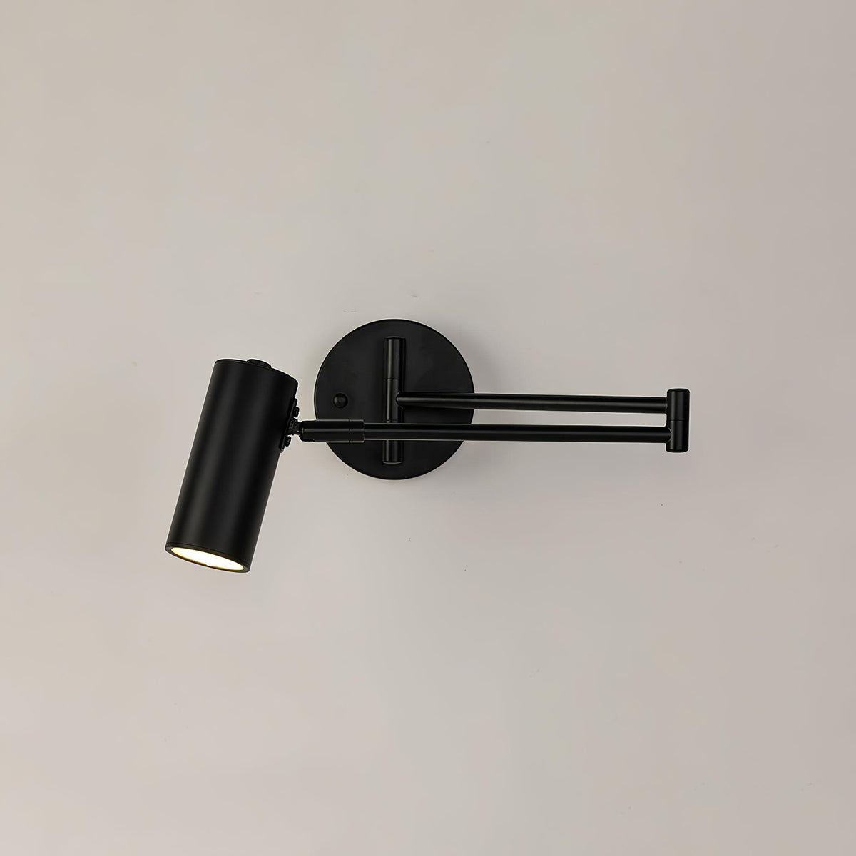 Swivel-Arm LED Wall Light with Extending Bracket for Bedroom Hallway Reading Nook Task Lighting Modern Dimmable Fixture Gold Black