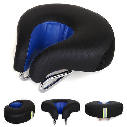 Ergonomic Bike Saddle with Thick Cushioning for Mountain Bikes, Road Cycling, and Commuting – Pressure Relief Design for Men and Women