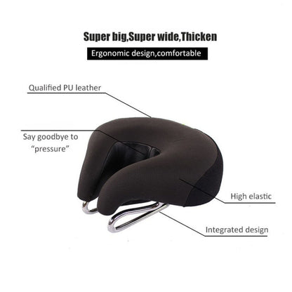 Ergonomic Bicycle Seat with Cushioned Padding and Pressure Relief Design for Road & Mountain Bikes