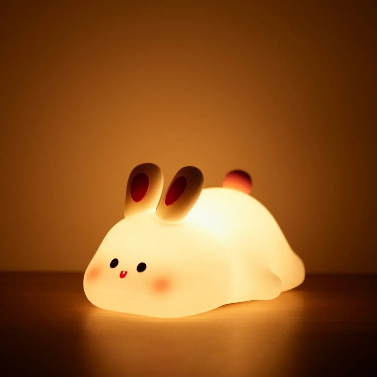 Rechargeable Silicone Animal Nursery Light with Auto Shut-Off & Touch Dimming for Babies and Toddlers