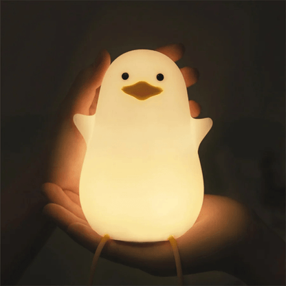 Rechargeable Silicone Animal Nursery Light with Auto Shut-Off & Touch Dimming for Babies and Toddlers