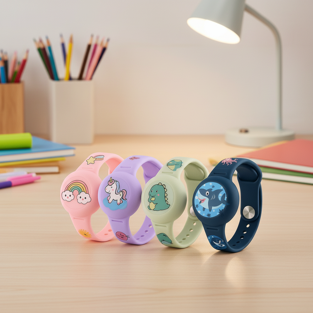 Kids Location Tracker Wristband – Adjustable GPS Watch for Children with Soft Strap & Playful Design – Real-Time Monitoring – Lightweight