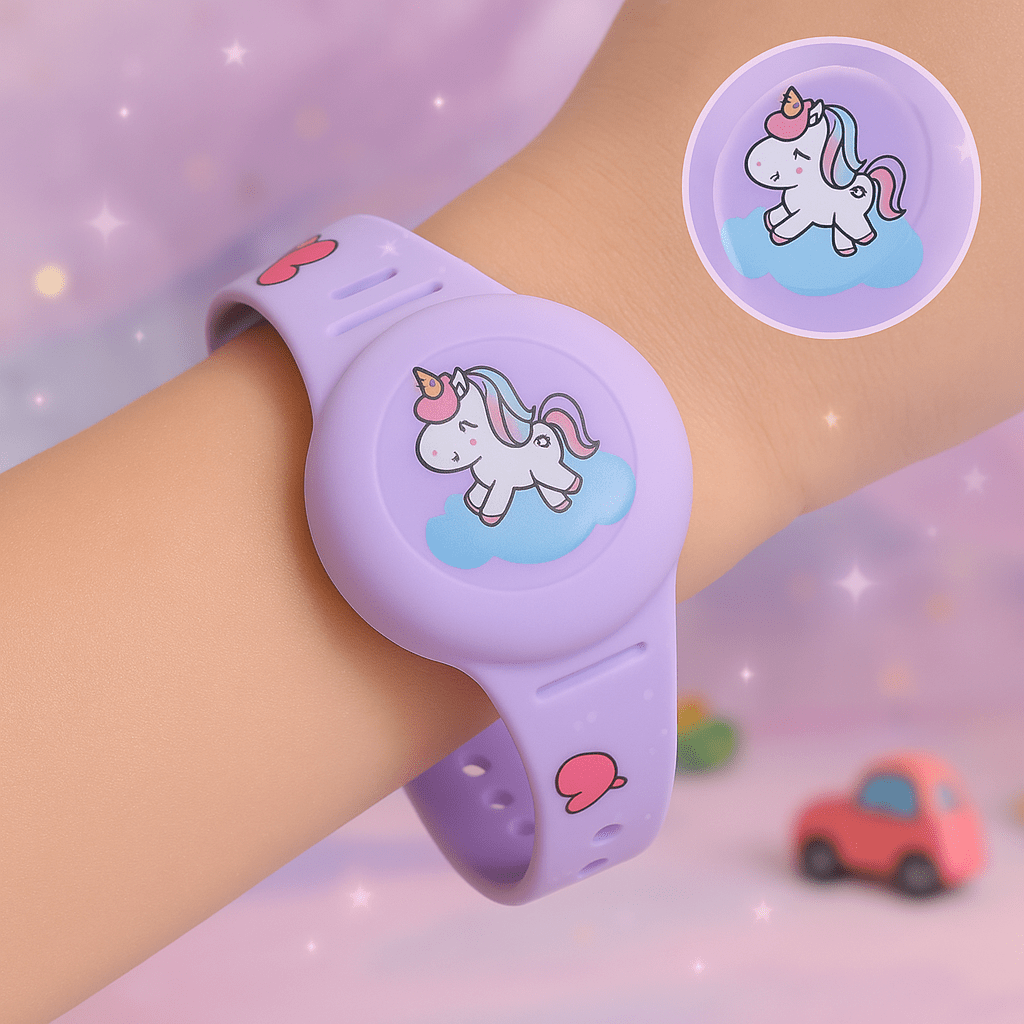 Kids Location Tracker Wristband – Adjustable GPS Watch for Children with Soft Strap & Playful Design – Real-Time Monitoring – Lightweight