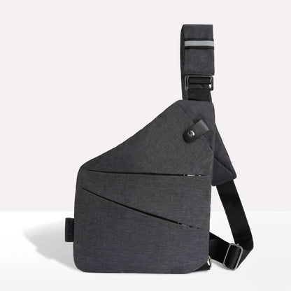 Slash-Proof Sling Bag with Card-Blocking Tech & Rain-Ready Fabric for Commuters and Travelers