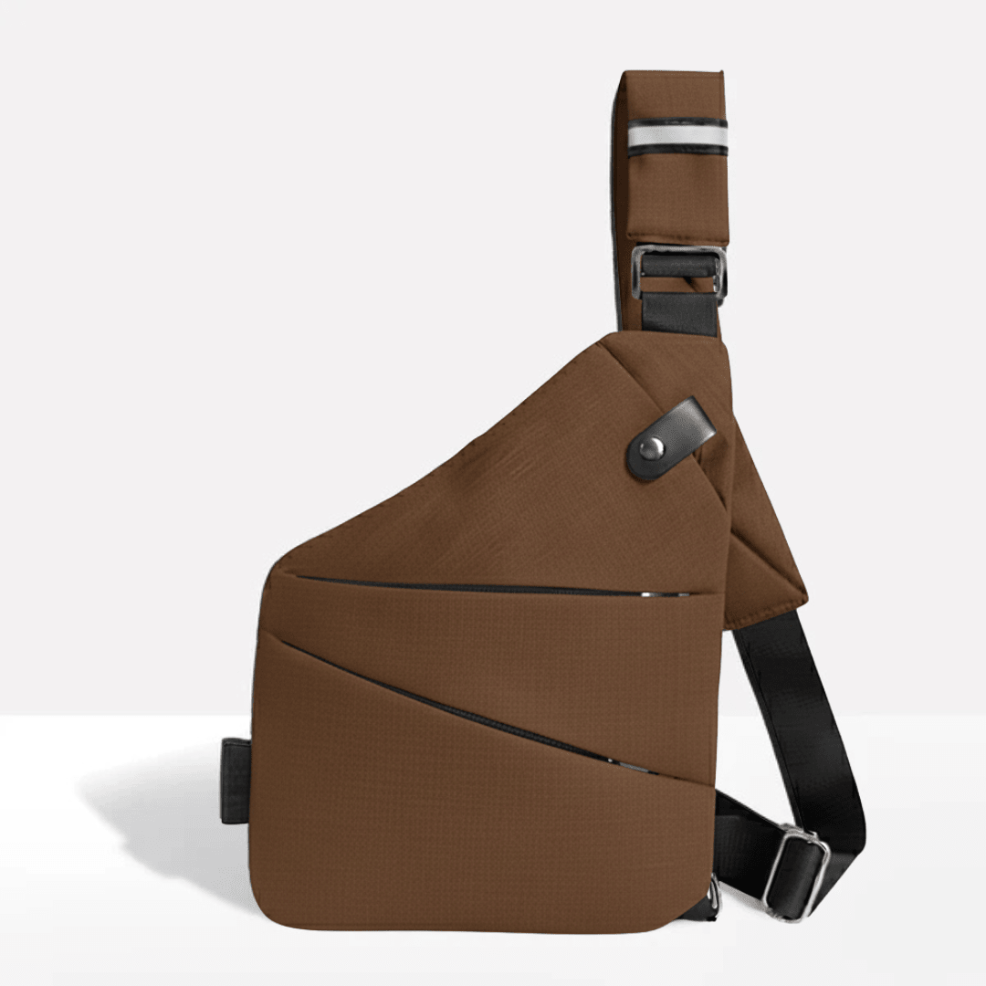Slash-Proof Sling Bag with Card-Blocking Tech & Rain-Ready Fabric for Commuters and Travelers