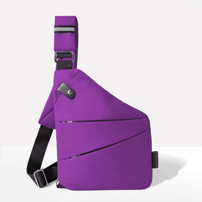 Slash-Proof Sling Bag with Card-Blocking Tech & Rain-Ready Fabric for Commuters and Travelers