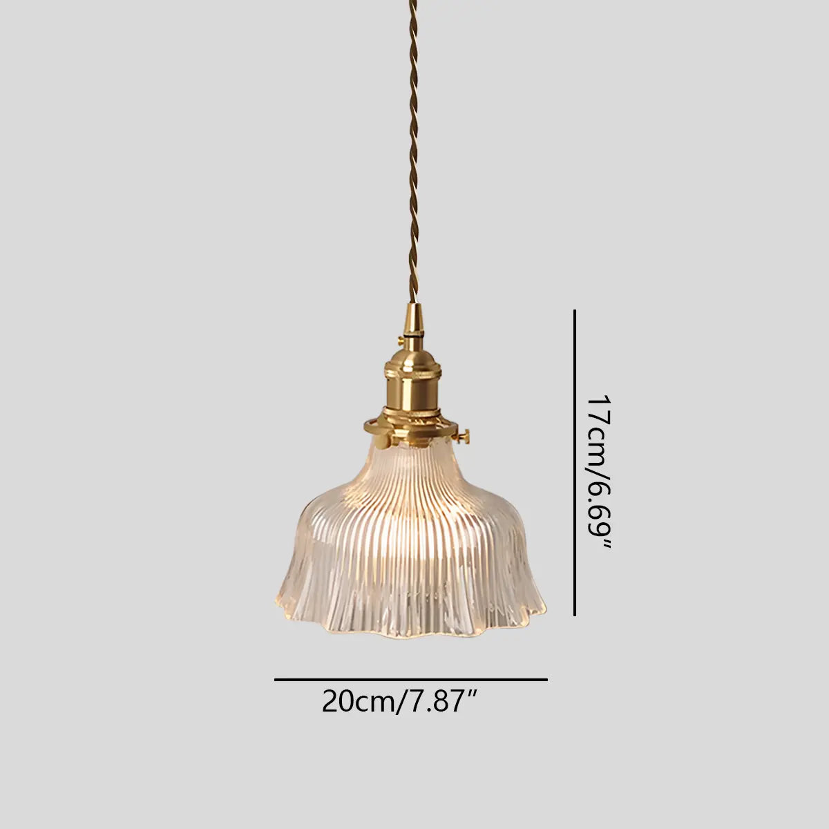 Adjustable Height Pendant Light with Clear Glass Shade Bronze Finish for Dining Table Kitchen Island Living Room Overhead Lighting