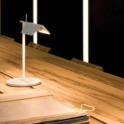 LED Desk Lamp with Horizontal Bar Light for Home Office & Study Areas | Modern Iron Task Lighting for Workspace Reading | Adjustable Warm &