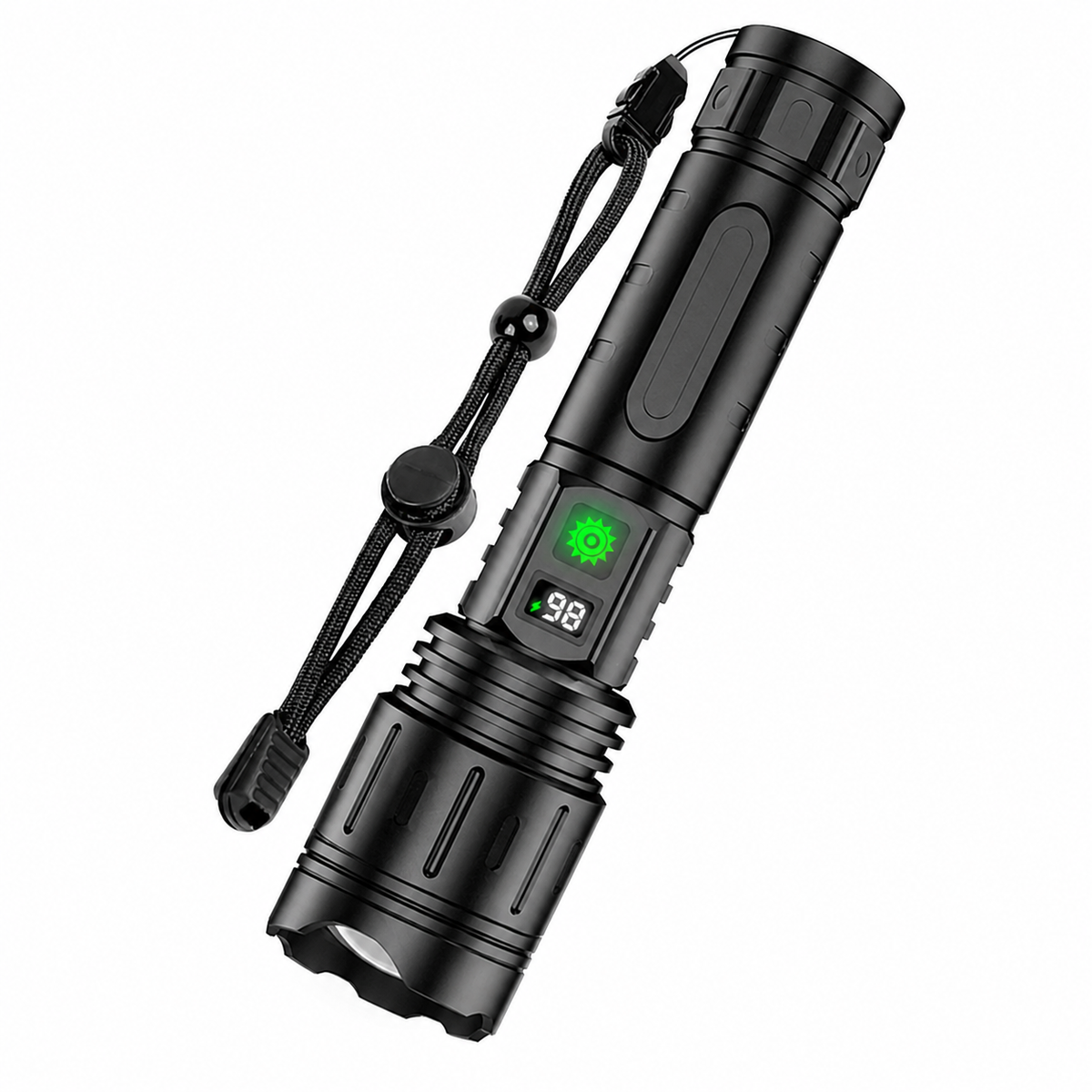 Tactical LED Flashlight | Rechargeable 100,000 Lumens with 5 Modes | Durable Design for Outdoor Adventures