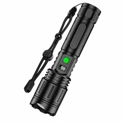 Tactical LED Flashlight | Rechargeable 100,000 Lumens with 5 Modes | Durable Design for Outdoor Adventures