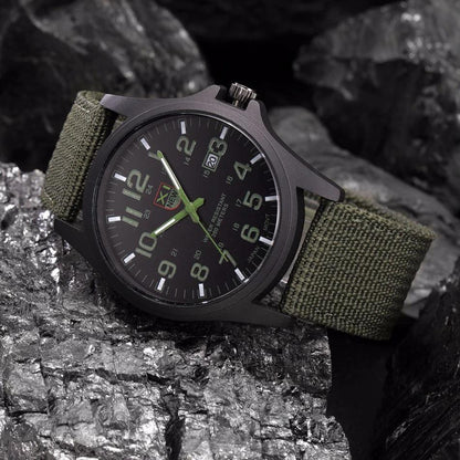 Tactical Military Watch with Shock Resistance & Water-Resistant Design for Outdoor Adventures