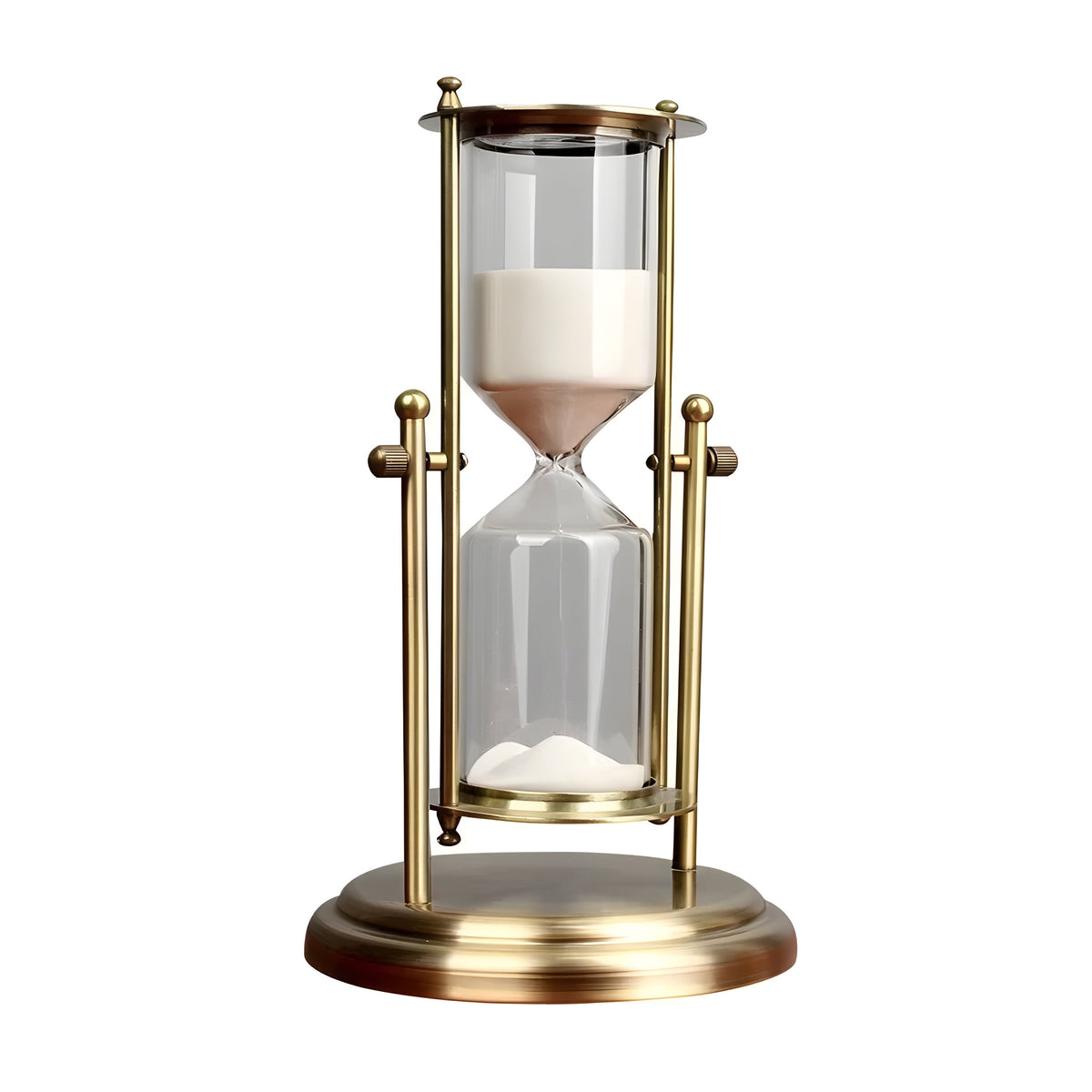 Talon Sand Timer - Brass and Glass, Elegant Design