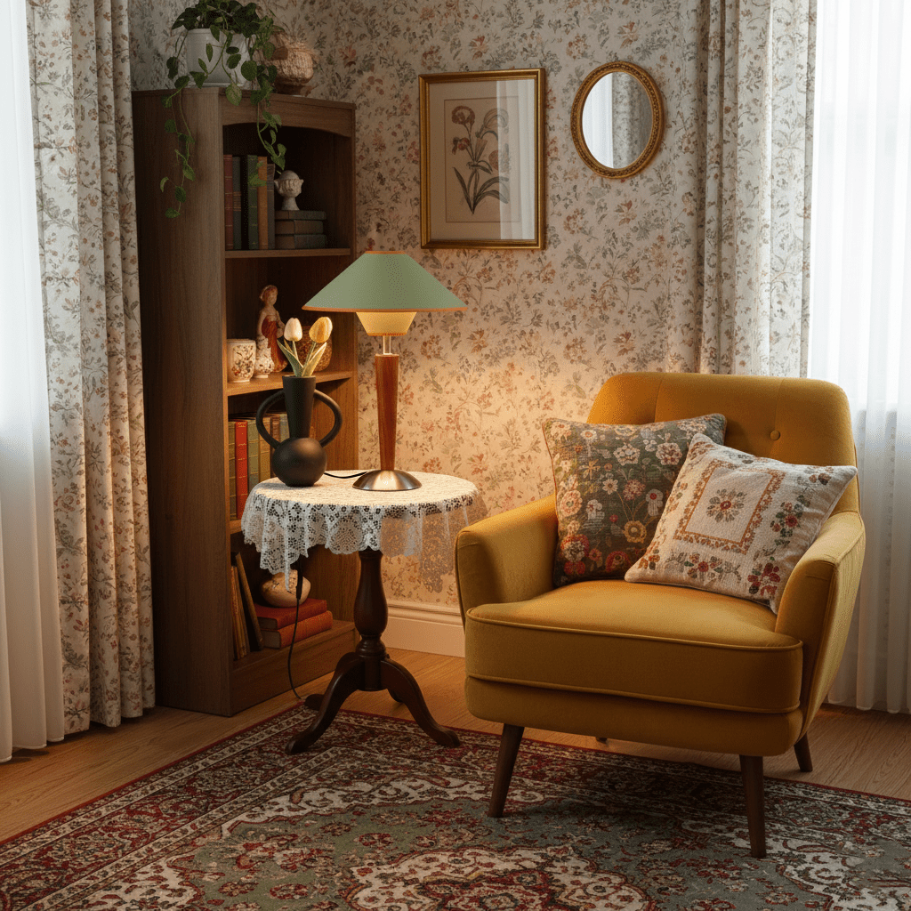 Fabric Shade Table Lamp 17 in for Nightstand & Side Table - Wood Base with E26 Socket for Bedroom Living Room Office Desk Reading Light Mini