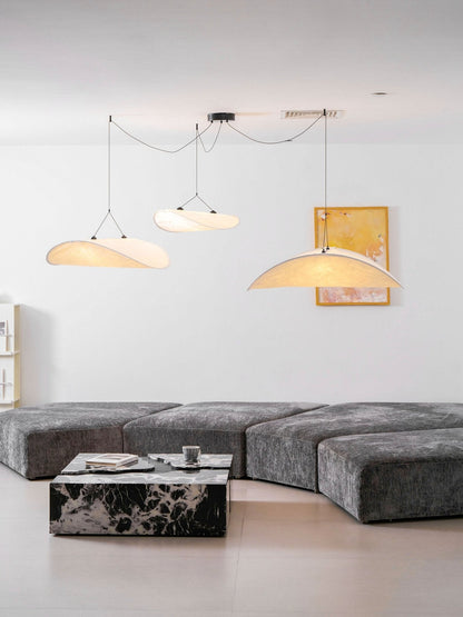 Oversized Paper Drum Shade Hanging Light Fixture Adjustable Height Contemporary Kitchen Island Chandelier Dining Room Ceiling Suspension Lam