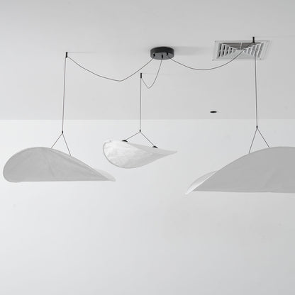 Oversized Paper Drum Shade Hanging Light Fixture Adjustable Height Contemporary Kitchen Island Chandelier Dining Room Ceiling Suspension Lam