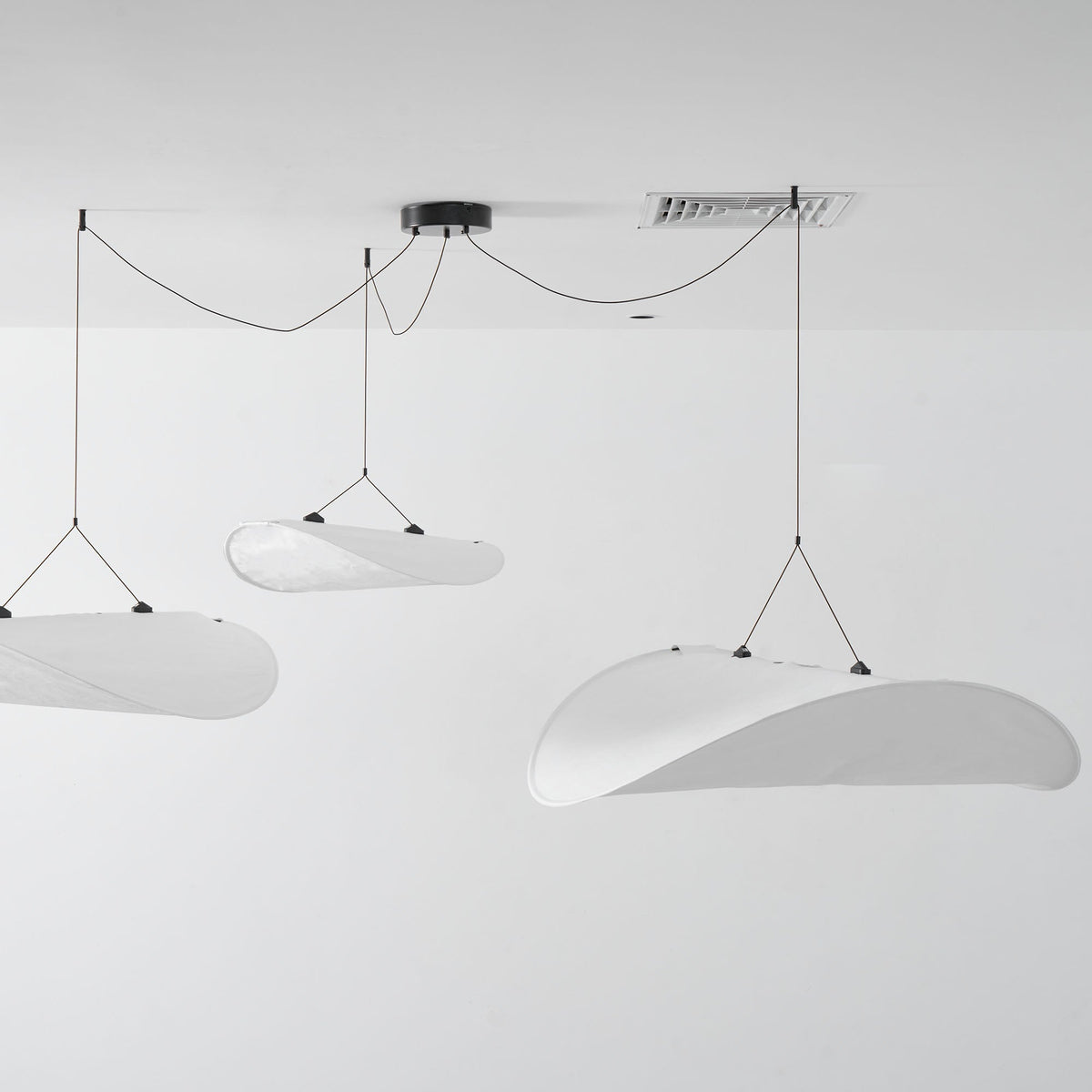Oversized Paper Drum Shade Hanging Light Fixture Adjustable Height Contemporary Kitchen Island Chandelier Dining Room Ceiling Suspension Lam