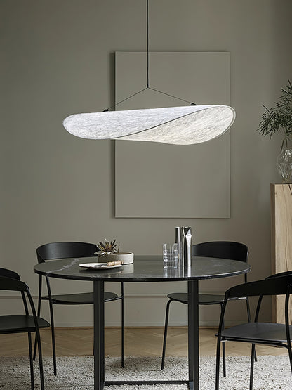 Oversized Paper Drum Shade Hanging Light Fixture Adjustable Height Contemporary Kitchen Island Chandelier Dining Room Ceiling Suspension Lam
