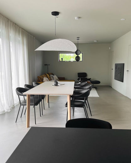 Oversized Paper Drum Shade Hanging Light Fixture Adjustable Height Contemporary Kitchen Island Chandelier Dining Room Ceiling Suspension Lam