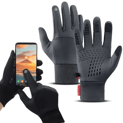 ThermaGuard | Touchscreen Winter Gloves with Waterproof Nylon | Warm & Functional for Outdoor Activities