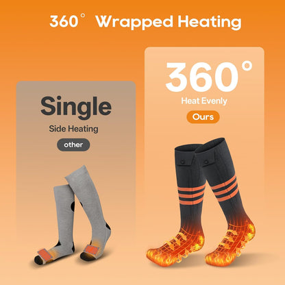 Thermal Socks | Heated Temperature Control Socks with App Control | Four Heat Levels for Ultimate Comfort