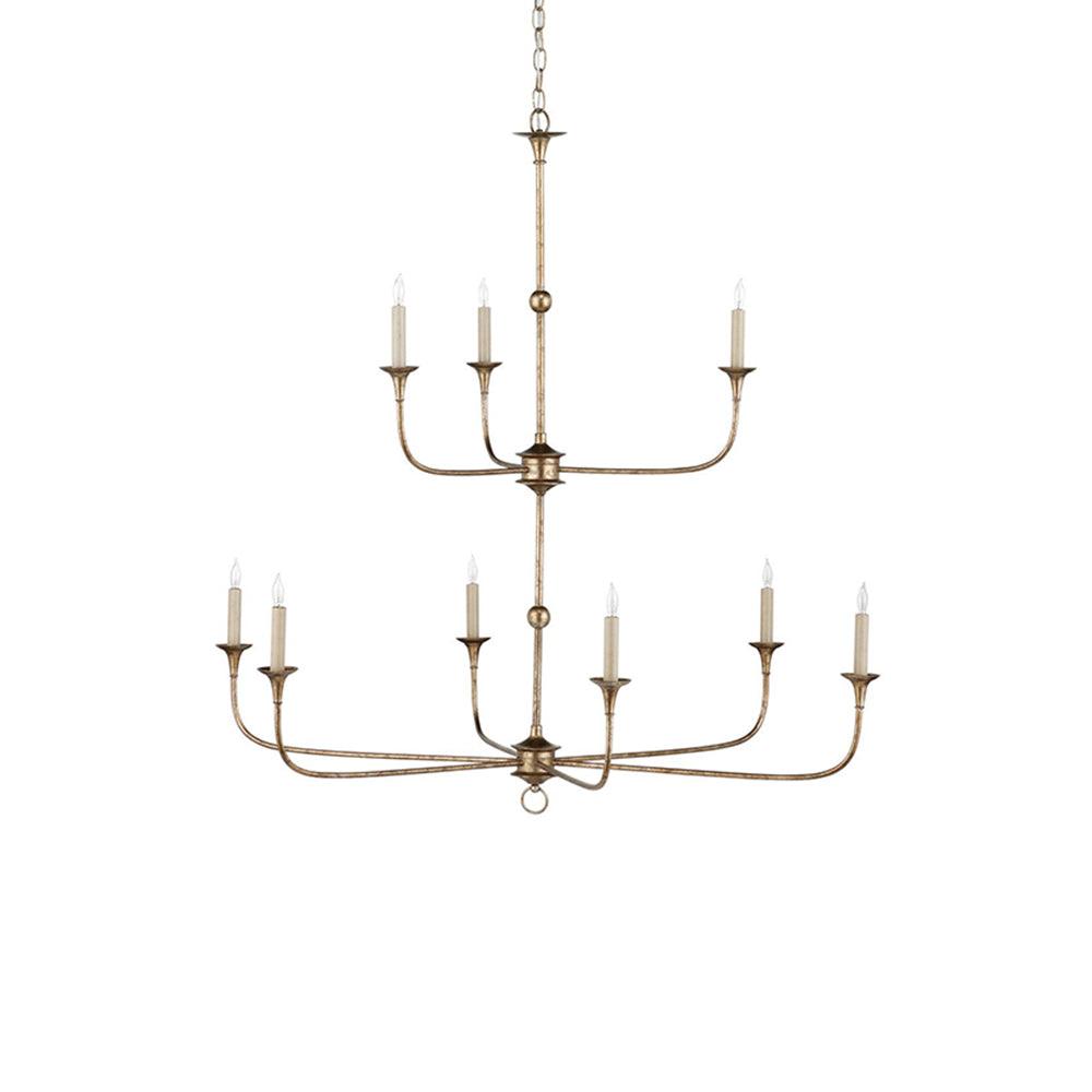 Multi-Arm Statement Chandelier for Foyer and Dining Rooms 63 in Adjustable Height Brass Bronze Metal Ceiling Light Large Interior Fixture fo