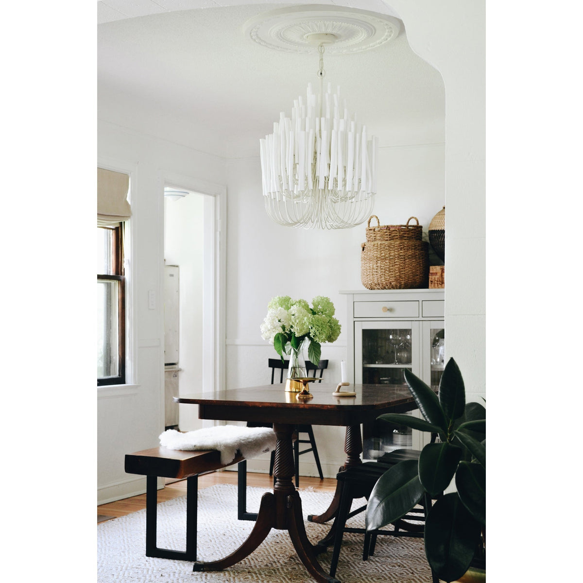 Layered Stick Pendant Light Fixture Metal Construction Adjustable Height Dining Room Entryway Foyer Modern Overhead Illumination Statement P