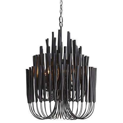 Layered Stick Pendant Light Fixture Metal Construction Adjustable Height Dining Room Entryway Foyer Modern Overhead Illumination Statement P