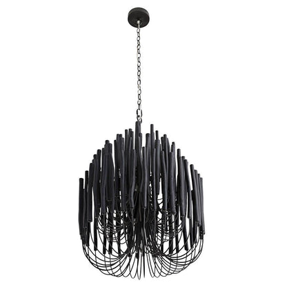 Layered Stick Pendant Light Fixture Metal Construction Adjustable Height Dining Room Entryway Foyer Modern Overhead Illumination Statement P
